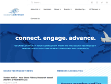 Tablet Screenshot of oceansadvance.net